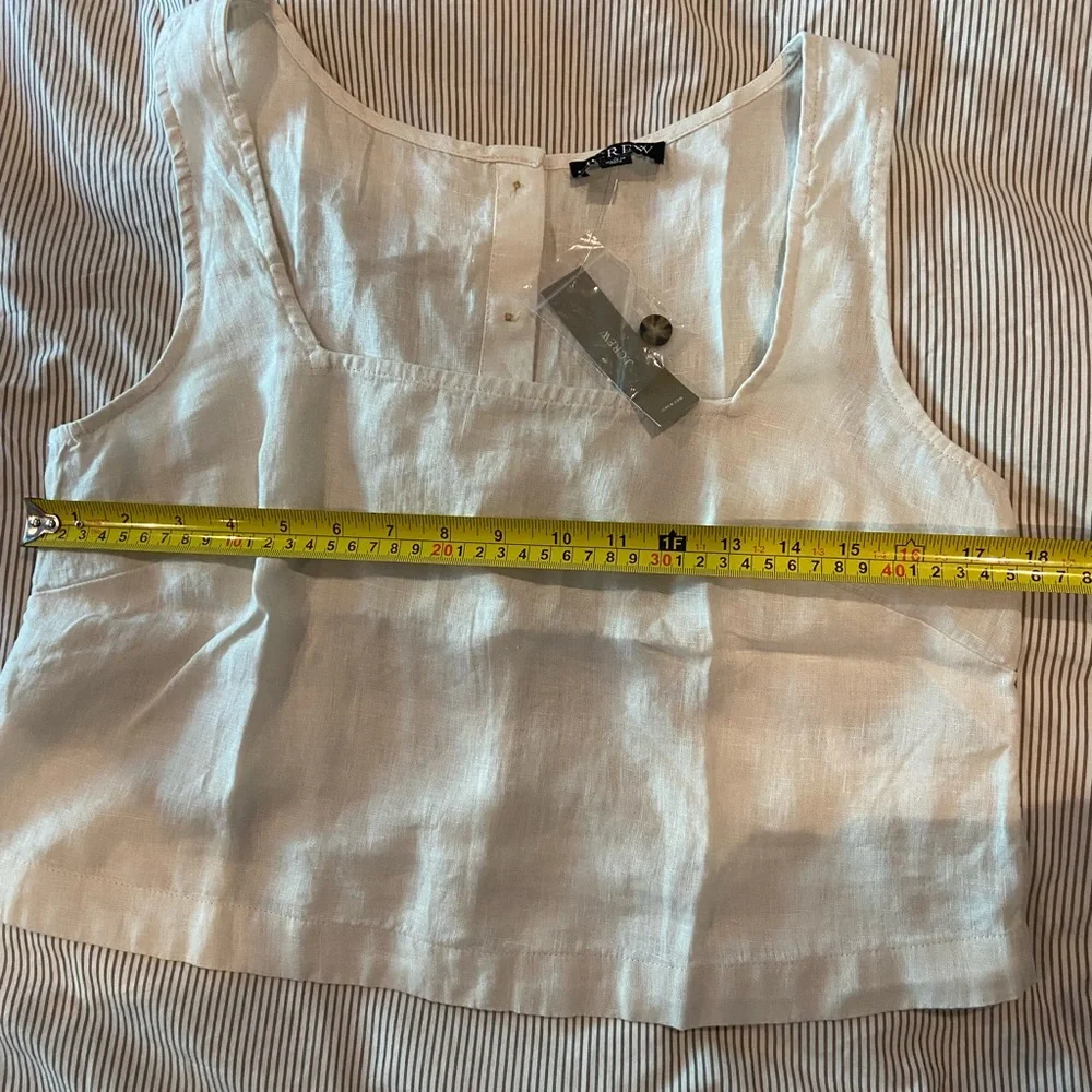 NWT Jcrew square neck button bank tank small - Picture 9 of 9